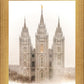 Salt Lake City Temple Quiet Misty Morning