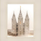 Salt Lake City Temple Quiet Misty Morning
