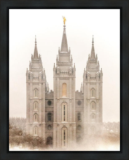 Salt Lake City Temple Quiet Misty Morning Gallery Wrap