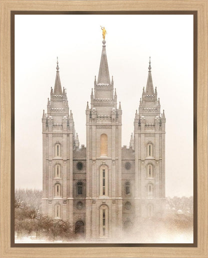 Salt Lake City Temple Quiet Misty Morning Gallery Wrap