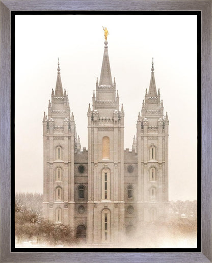 Salt Lake City Temple Quiet Misty Morning Gallery Wrap