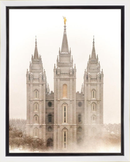 Salt Lake City Temple Quiet Misty Morning Gallery Wrap