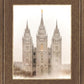 Salt Lake City Temple Quiet Misty Morning