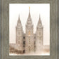 Salt Lake City Temple Quiet Misty Morning