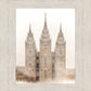 Salt Lake City Temple Quiet Misty Morning