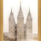 Salt Lake City Temple Quiet Misty Morning