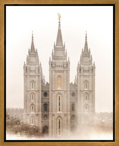 Salt Lake City Temple Quiet Misty Morning Gallery Wrap