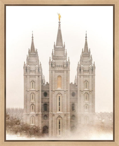 Salt Lake City Temple Quiet Misty Morning Gallery Wrap