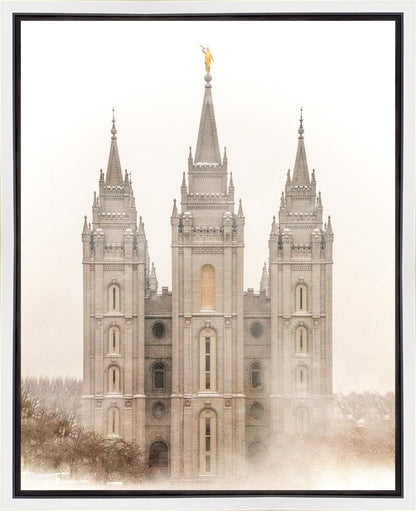 Salt Lake City Temple Quiet Misty Morning Gallery Wrap