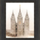 Salt Lake City Temple Quiet Misty Morning
