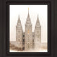 Salt Lake City Temple Quiet Misty Morning