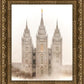 Salt Lake City Temple Quiet Misty Morning