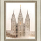 Salt Lake City Temple Quiet Misty Morning