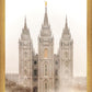Salt Lake City Temple Quiet Misty Morning