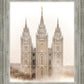 Salt Lake City Temple Quiet Misty Morning