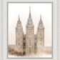 Salt Lake City Temple Quiet Misty Morning