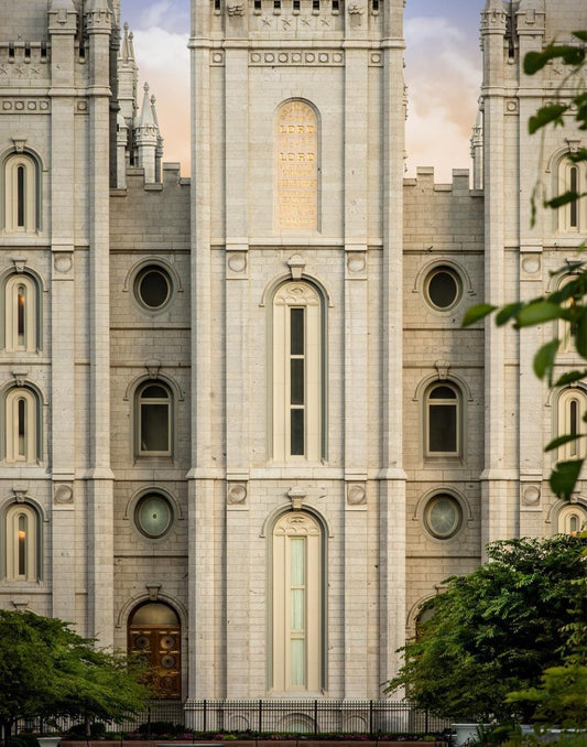Salt Lake City Temple The Morning Breaks Gallery Wrap