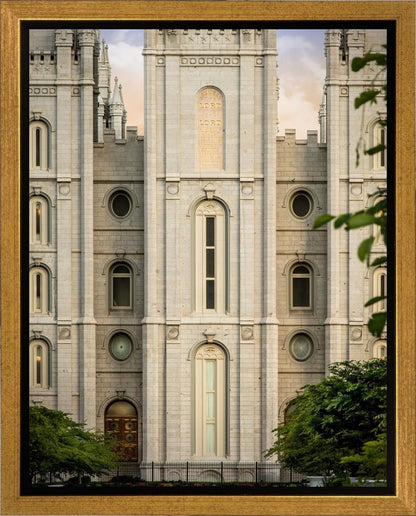 Salt Lake City Temple The Morning Breaks Gallery Wrap
