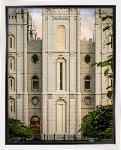 Salt Lake City Temple The Morning Breaks Gallery Wrap
