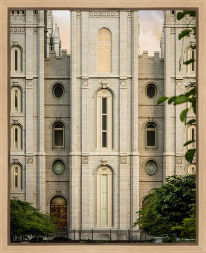 Salt Lake City Temple The Morning Breaks Gallery Wrap