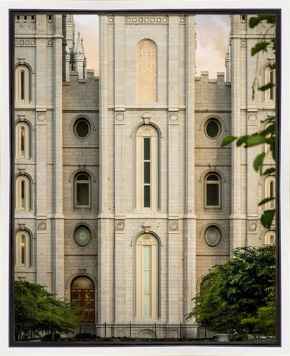 Salt Lake City Temple The Morning Breaks Gallery Wrap