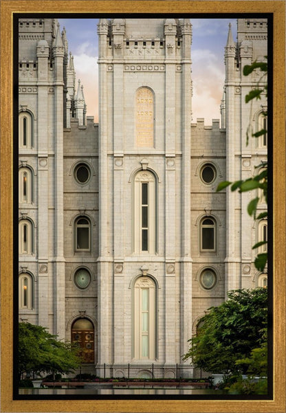 Salt Lake City Temple The Morning Breaks Gallery Wrap