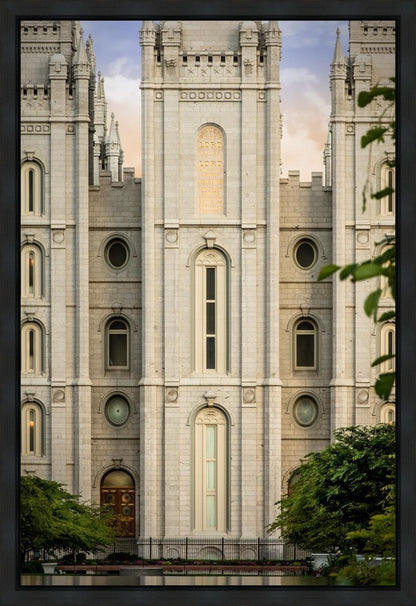 Salt Lake City Temple The Morning Breaks Gallery Wrap