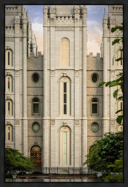 Salt Lake City Temple The Morning Breaks Gallery Wrap