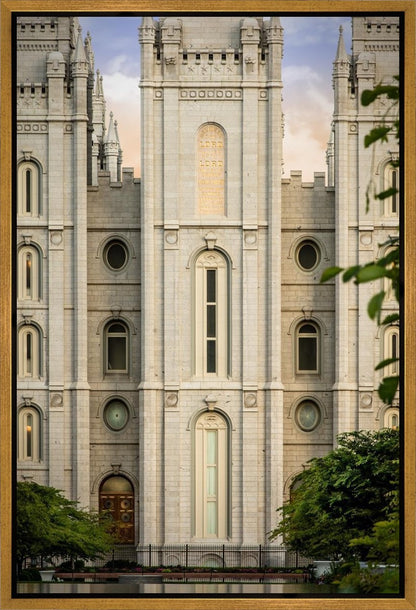 Salt Lake City Temple The Morning Breaks Gallery Wrap