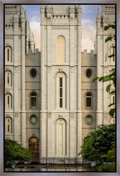 Salt Lake City Temple The Morning Breaks Gallery Wrap