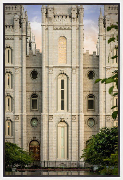 Salt Lake City Temple The Morning Breaks Gallery Wrap