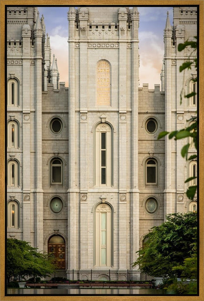 Salt Lake City Temple The Morning Breaks Gallery Wrap