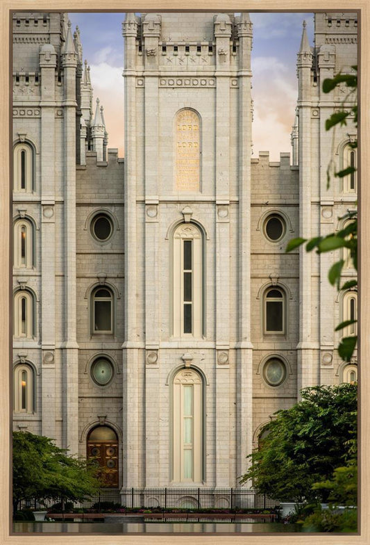 Salt Lake City Temple The Morning Breaks Gallery Wrap
