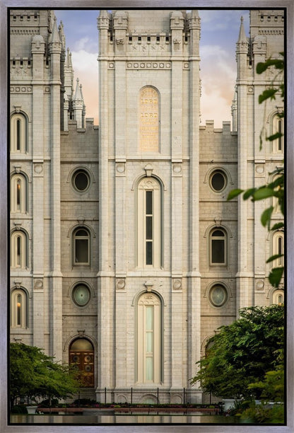 Salt Lake City Temple The Morning Breaks Gallery Wrap