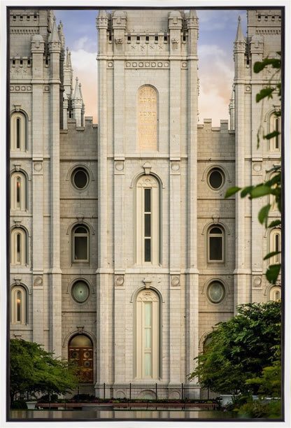 Salt Lake City Temple The Morning Breaks Gallery Wrap