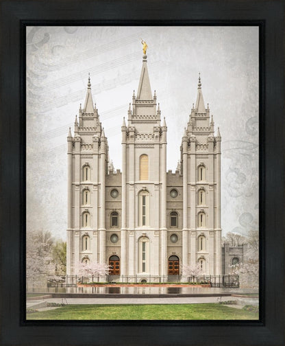 Salt Lake City Temple The Spirit Of God Gallery Wrap