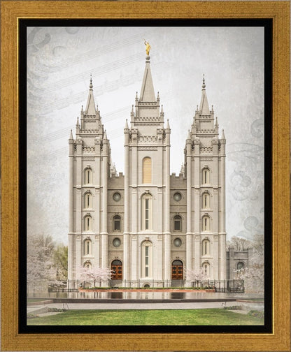 Salt Lake City Temple The Spirit Of God Gallery Wrap