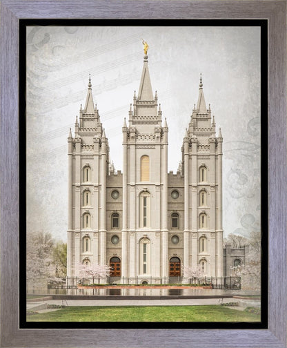 Salt Lake City Temple The Spirit Of God Gallery Wrap