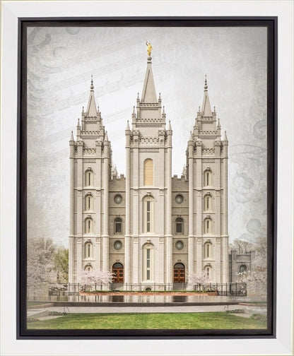 Salt Lake City Temple The Spirit Of God Gallery Wrap