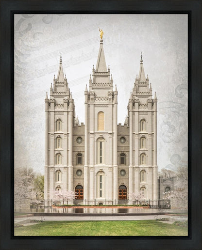 Salt Lake City Temple The Spirit Of God Gallery Wrap