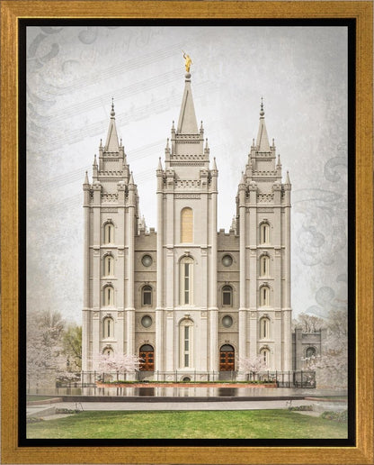 Salt Lake City Temple The Spirit Of God Gallery Wrap