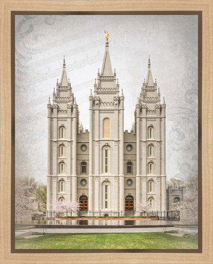 Salt Lake City Temple The Spirit Of God Gallery Wrap