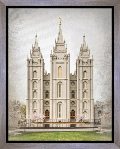 Salt Lake City Temple The Spirit Of God Gallery Wrap