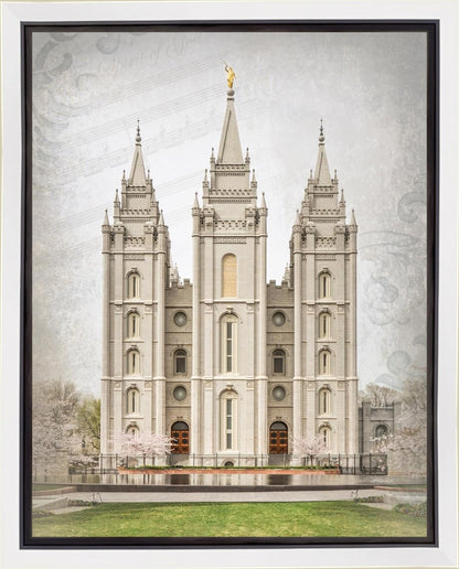 Salt Lake City Temple The Spirit Of God Gallery Wrap