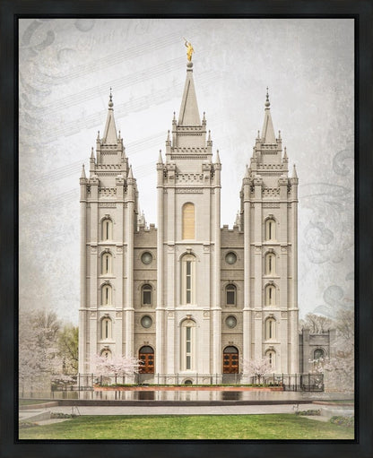Salt Lake City Temple The Spirit Of God Gallery Wrap