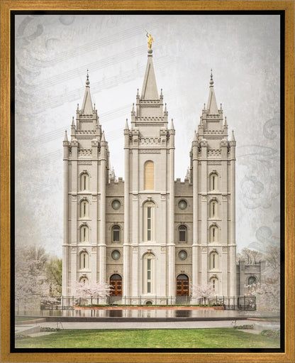 Salt Lake City Temple The Spirit Of God Gallery Wrap
