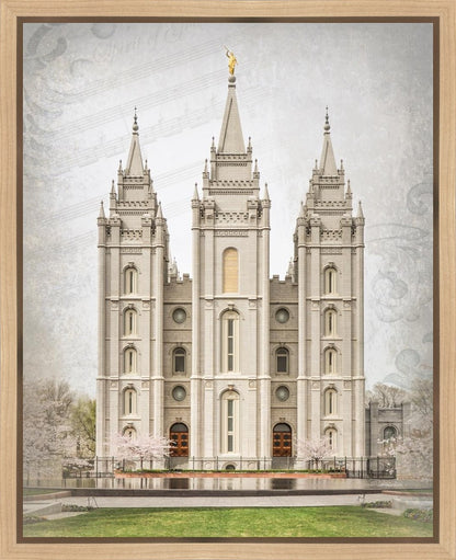 Salt Lake City Temple The Spirit Of God Gallery Wrap