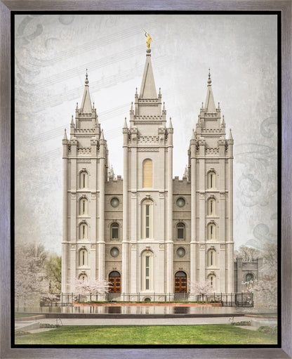 Salt Lake City Temple The Spirit Of God Gallery Wrap