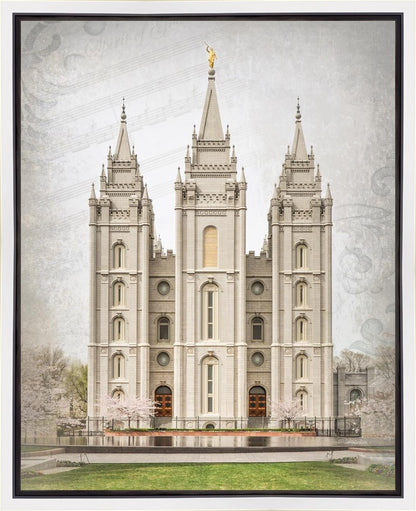 Salt Lake City Temple The Spirit Of God Gallery Wrap