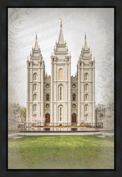 Salt Lake City Temple The Spirit Of God Gallery Wrap